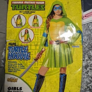 TEENAGE MUTANT NINJA TURTLES Girl XL 14-16 Halloween Costume